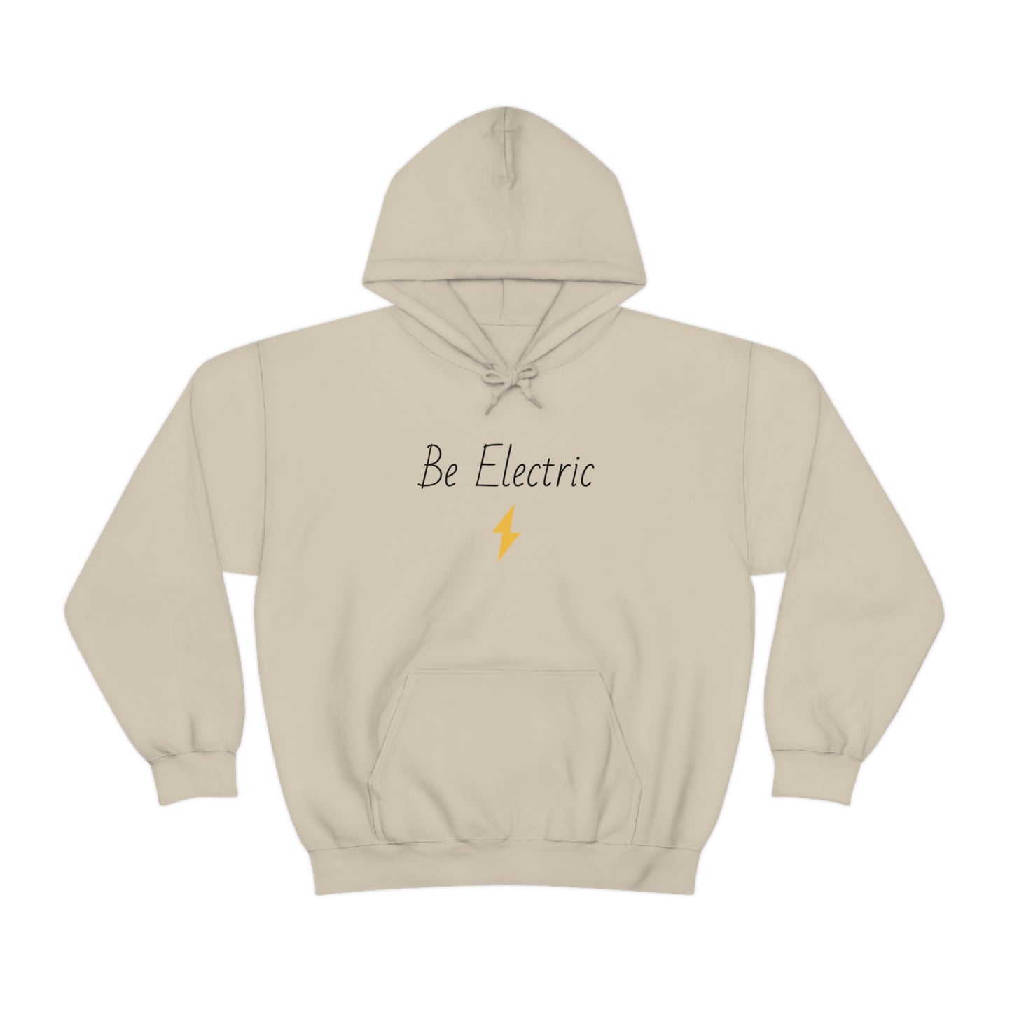 Hoodie with Cotton/Polyester blend- Be Electric