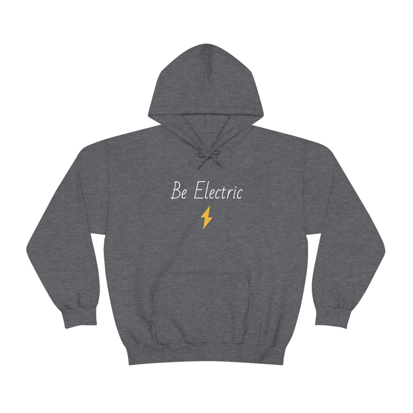 Hoodie with Cotton/Polyester blend- Be Electric