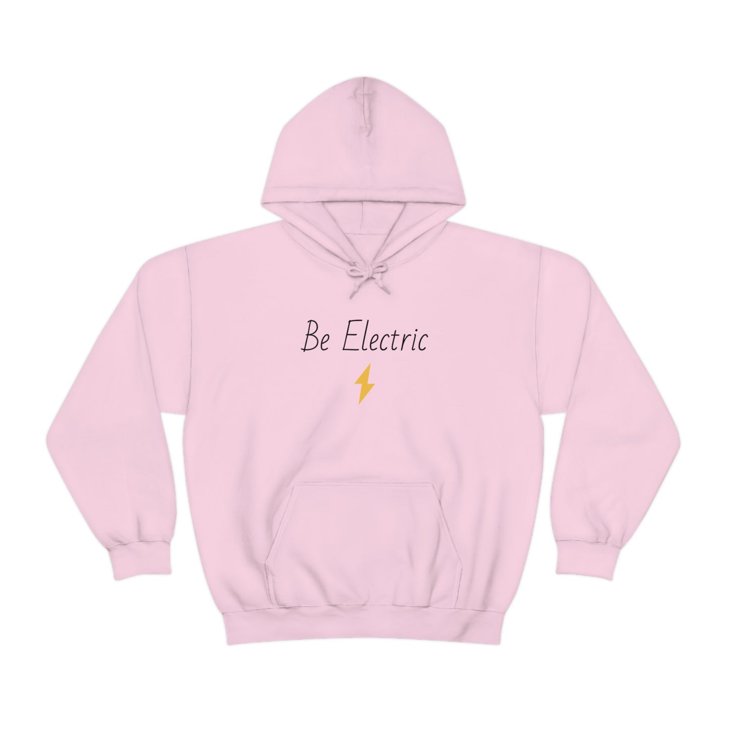 Hoodie with Cotton/Polyester blend- Be Electric