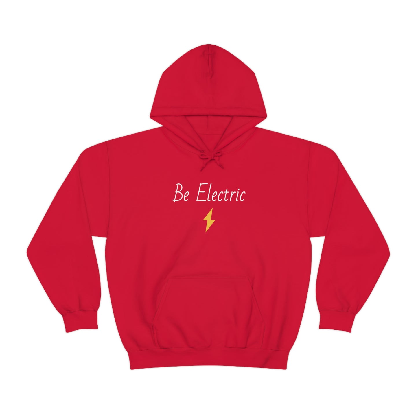 Hoodie with Cotton/Polyester blend- Be Electric