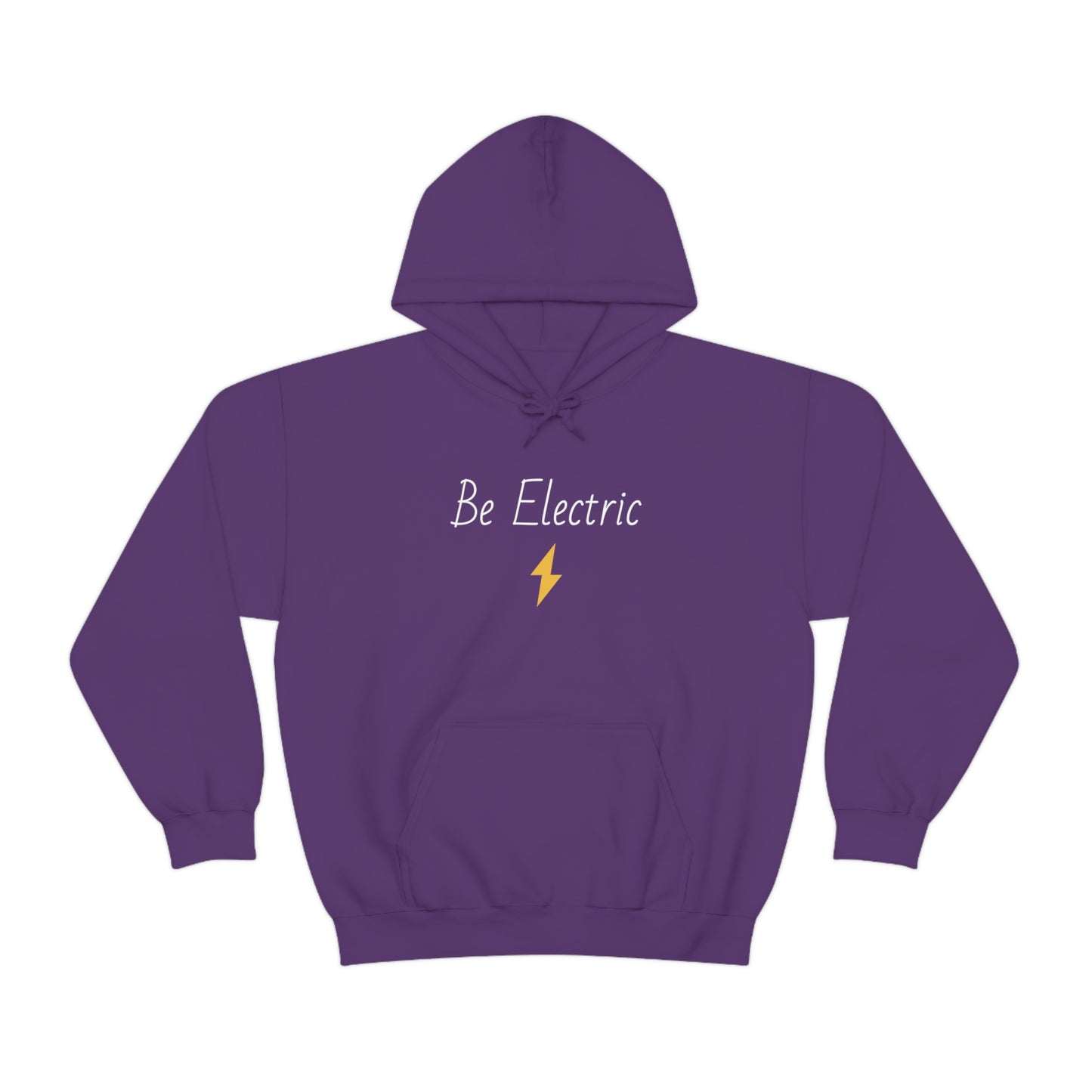 Hoodie with Cotton/Polyester blend- Be Electric