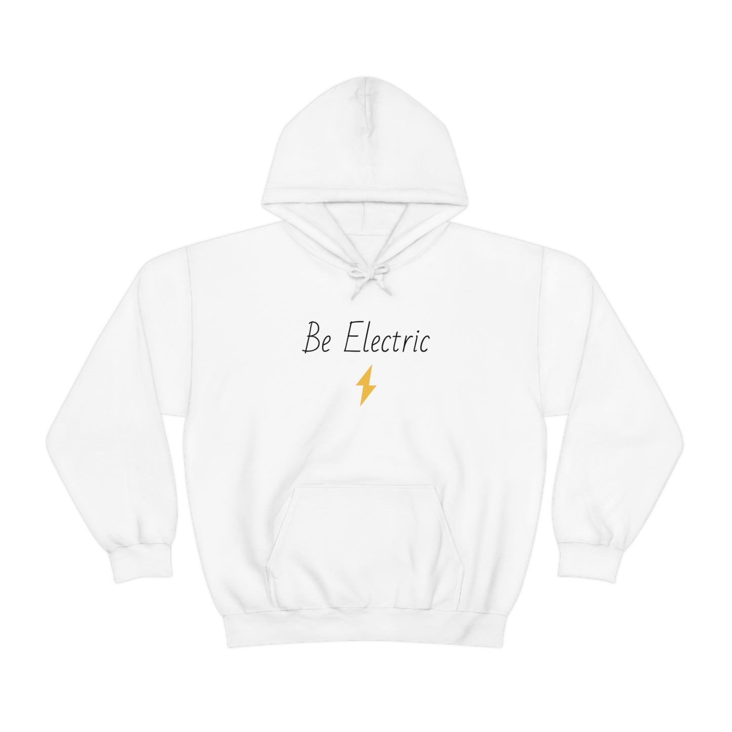 Hoodie with Cotton/Polyester blend- Be Electric