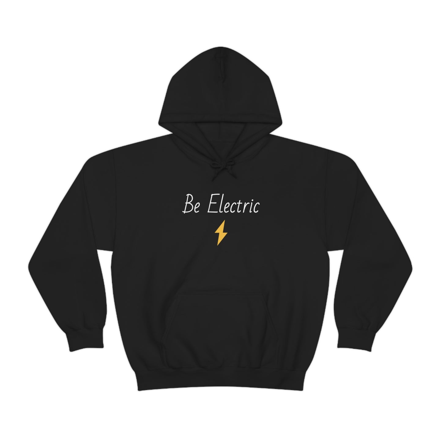 Hoodie with Cotton/Polyester blend- Be Electric