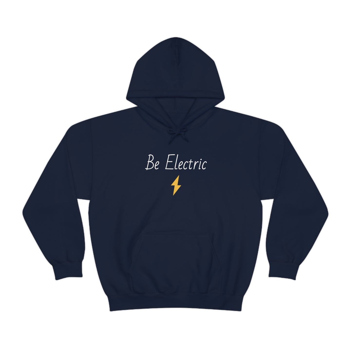 Hoodie with Cotton/Polyester blend- Be Electric