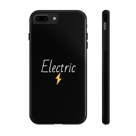 Black Electric Tough Phone Cases
