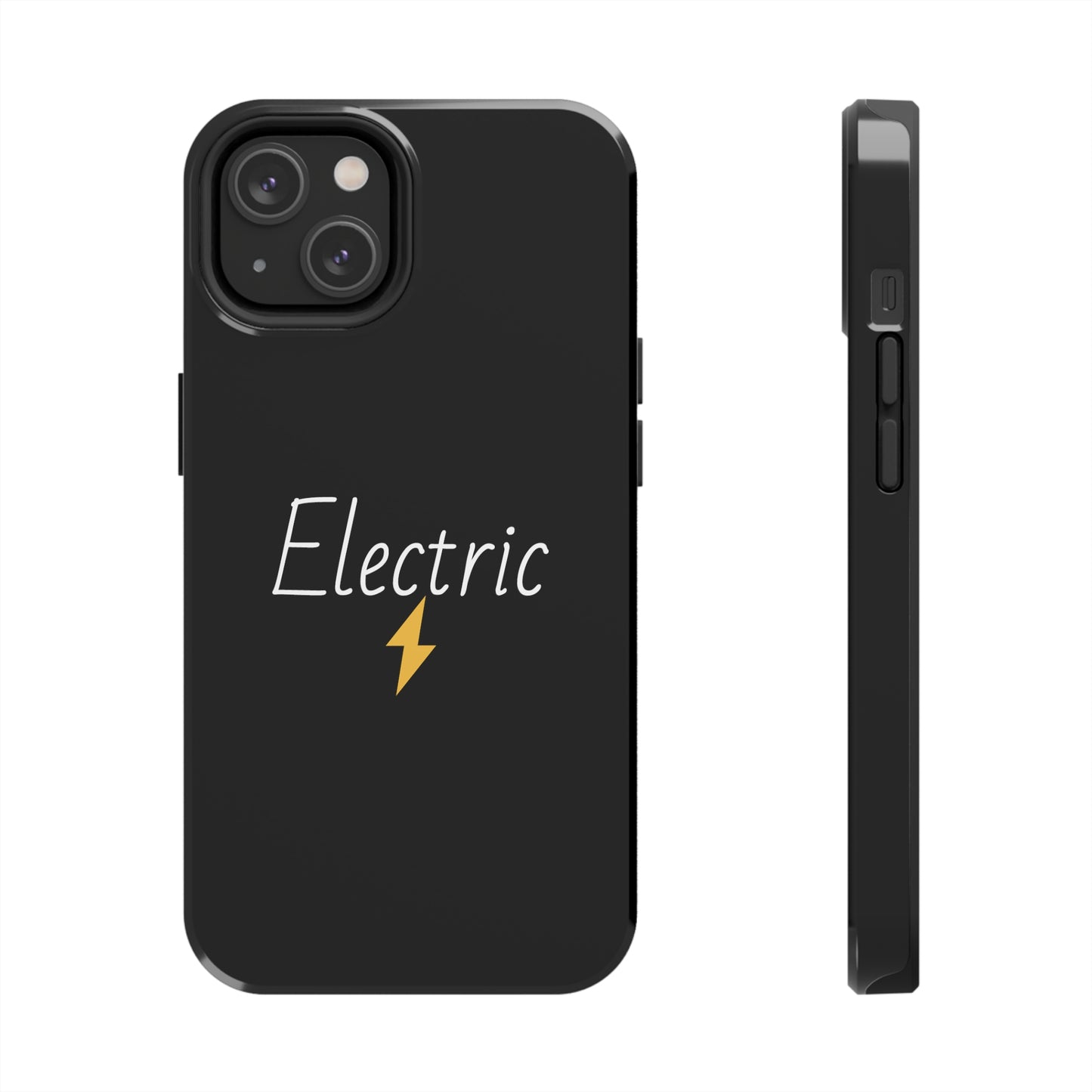 Black Electric Tough Phone Cases