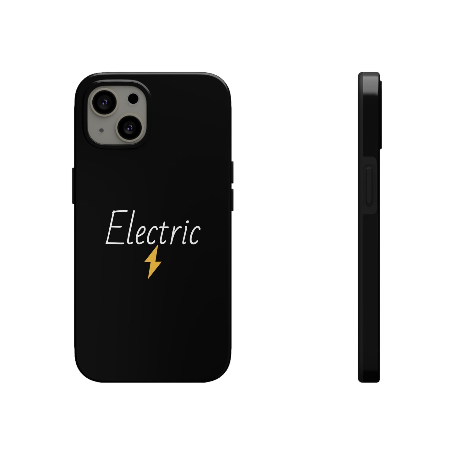 Black Electric Tough Phone Cases