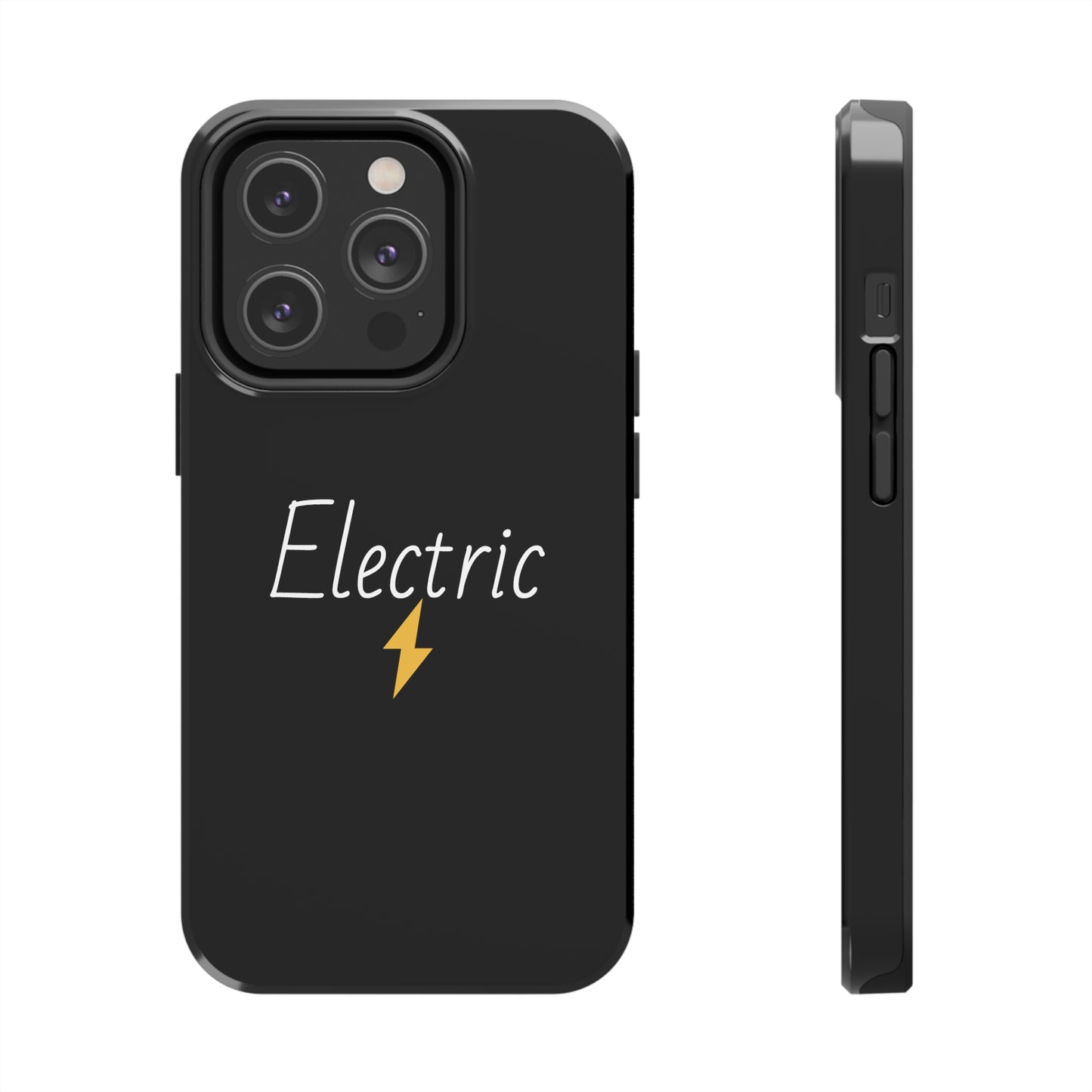 Black Electric Tough Phone Cases