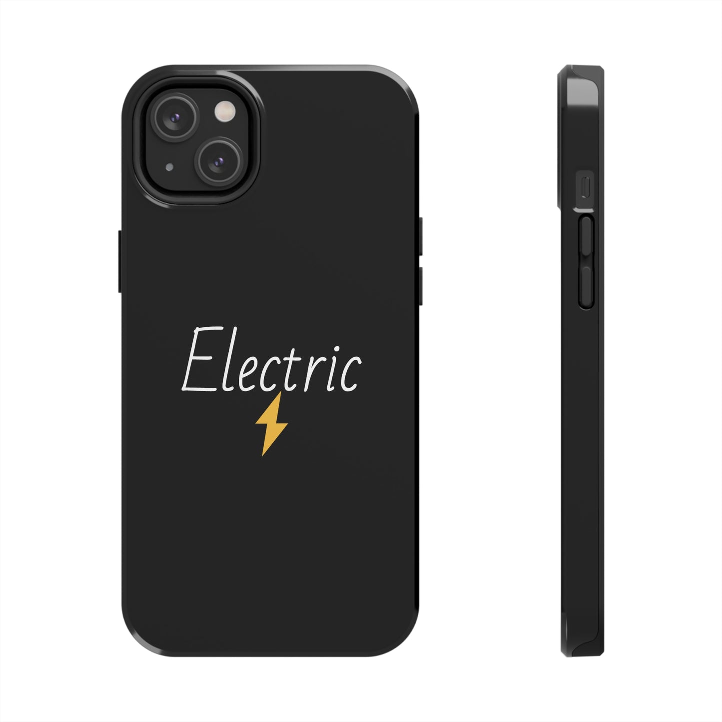 Black Electric Tough Phone Cases