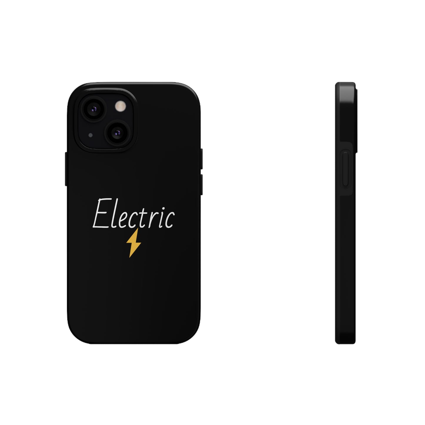 Black Electric Tough Phone Cases